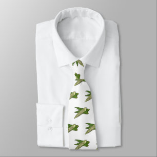 Okra cartoon illustration tie
