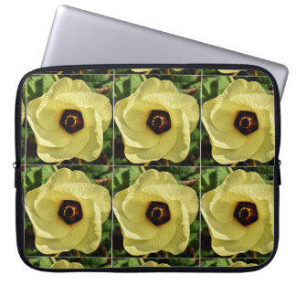 Okra Flower Laptop Sleeve