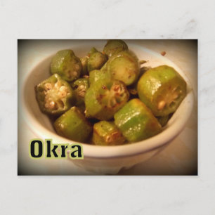 Okra Postcard