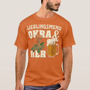 Okra Vegetable Marshmallow Vegan Vegetarian Vegeta T-Shirt