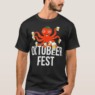 OKTOBEeR FEST Oktoberfest Octopus with beers for O T-Shirt
