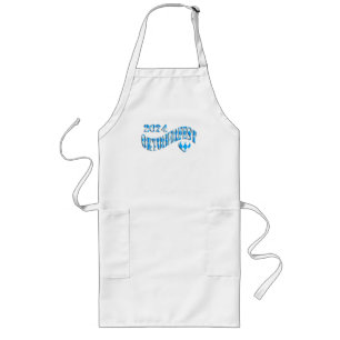 Oktoberfest 2024 Flag Colours Bavaria Bayern Long Apron