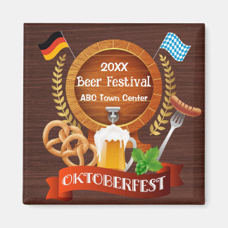 Oktoberfest Beer Barrel Magnet