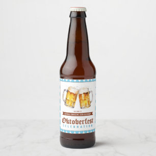 Oktoberfest Beer Birthday Party  Beer Bottle Label