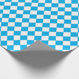OKTOBERFEST beer festival Bavarian flag blue  Wrapping Paper