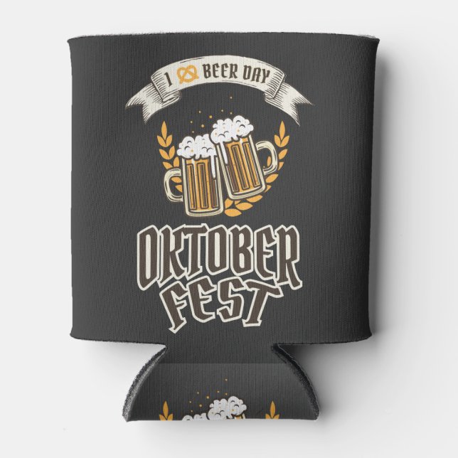 Oktoberfest Beer Festival  Can Cooler (Front)