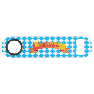 OKTOBERFEST beer festival decoration Blue pattern