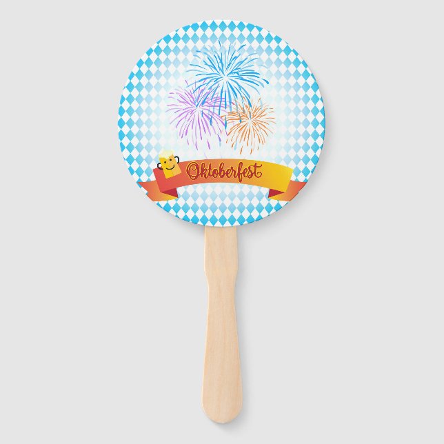 OKTOBERFEST beer festival decoration Hand Fan (Front)