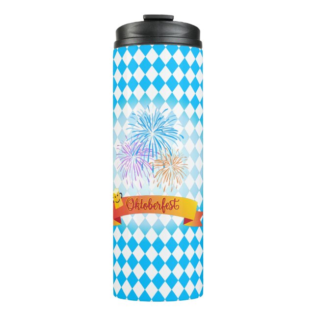 OKTOBERFEST beer festival decoration Thermal Tumbler (Front)