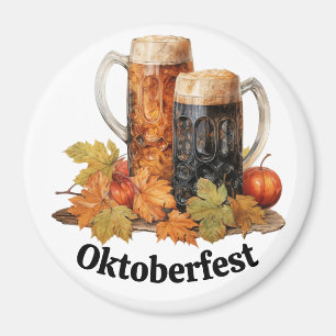 Oktoberfest Beer Mugs Magnet