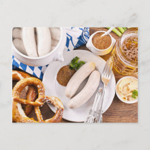 Oktoberfest breakfast postcard