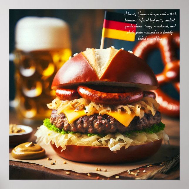 Oktoberfest Burger Feast Poster (Front)