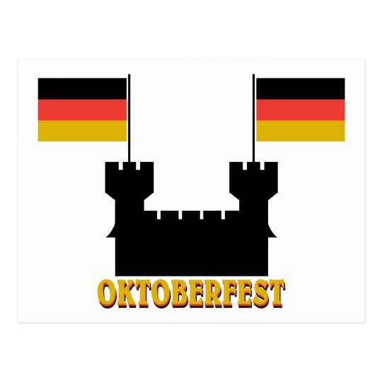 Oktoberfest Castle Postcard