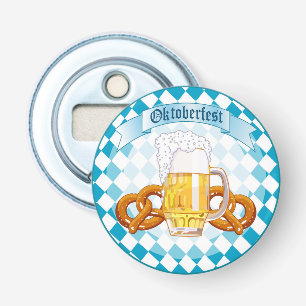 Oktoberfest Celebration Round Design Bottle Opener