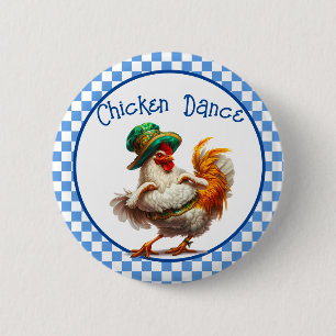 Oktoberfest Chicken Dance 6 Cm Round Badge