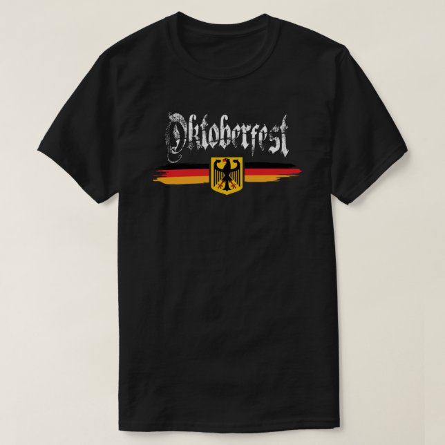 Oktoberfest coat of arms German flag for men women T-Shirt (Design Front)