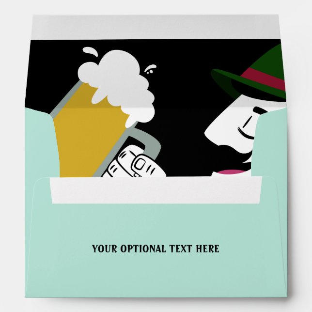 Oktoberfest custom text envelope (Back (Bottom))