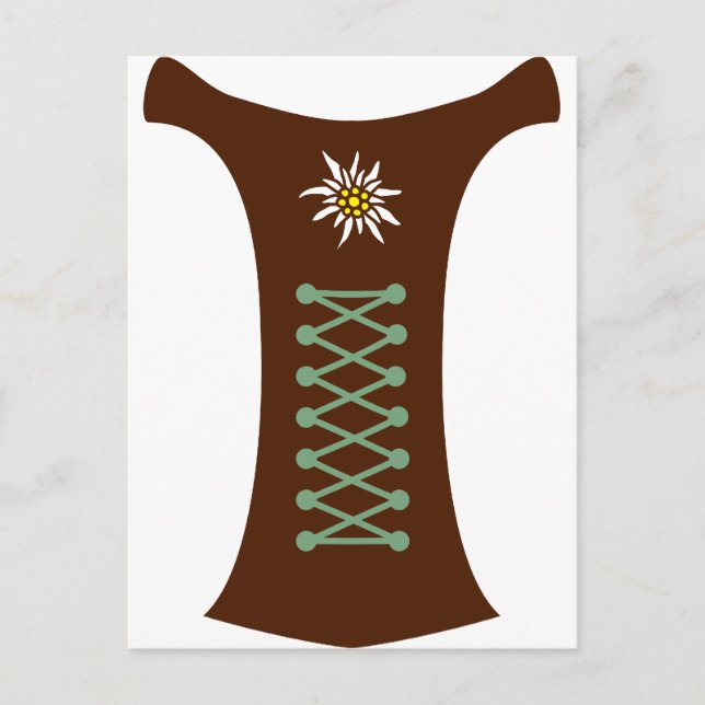 Oktoberfest Dirndl Postcard (Front)