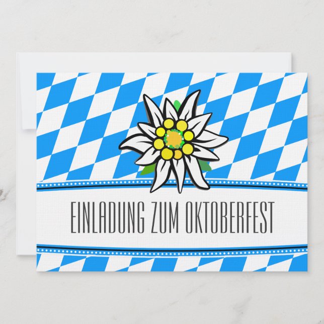 Oktoberfest Einladung Invitation (Front)