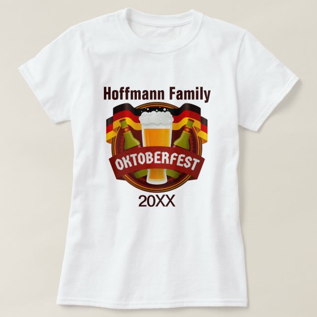 Oktoberfest Family Celebration T-Shirt (Design Front)