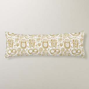 Oktoberfest Food Menu Classic Bavarian Bites Body Cushion