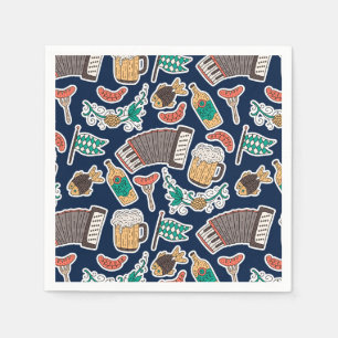 Oktoberfest German Beer Festival Paper Plates Napkin