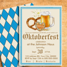 Oktoberfest German Beer Party Invitation