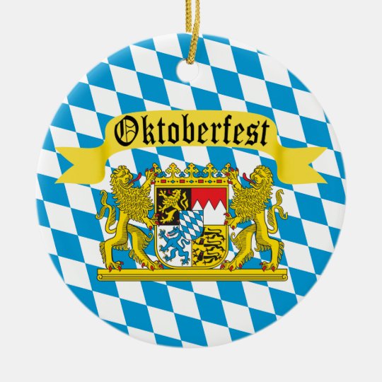 Oktoberfest German Bier Festival Christmas Ornament Zazzle.co.uk