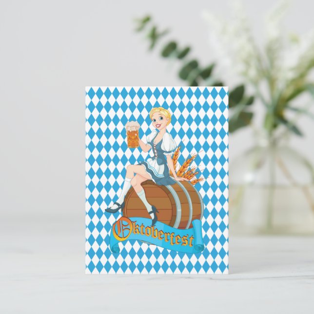 Oktoberfest  holiday postcard (Standing Front)