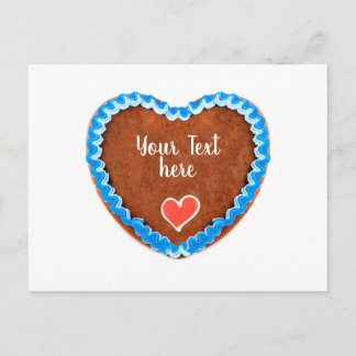 Oktoberfest Lebkuchen Herz mit Copy space Postcard