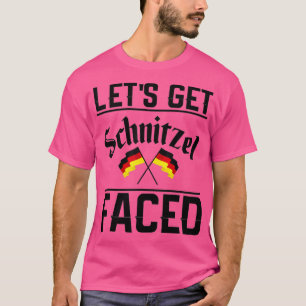 Oktoberfest Lets Get Schnitzel Faced Funny German  T-Shirt