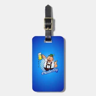Oktoberfest - man in lederhosen luggage tag