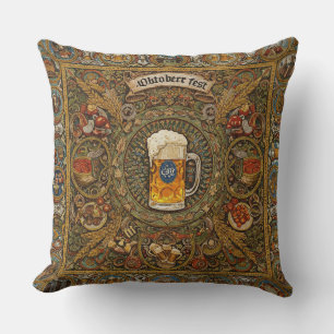 Oktoberfest Mosaic Tile Art Cushion