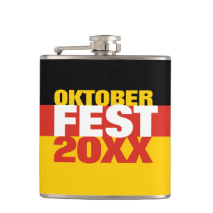 Oktoberfest Octoberfest German Flag Hip Flask