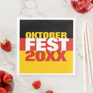 Oktoberfest Octoberfest German Flag Napkin
