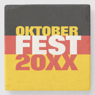 Oktoberfest Octoberfest German Flag Stone Coaster