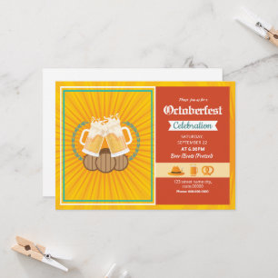 Oktoberfest Party Invitation Flyer Template
