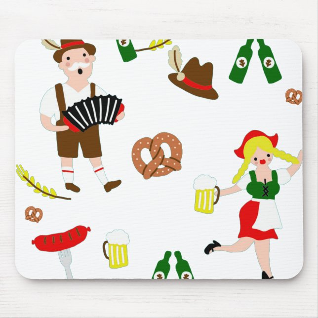 Oktoberfest party mouse mat (Front)