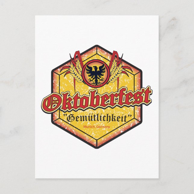 Oktoberfest - Pentagon Design Postcard (Front)