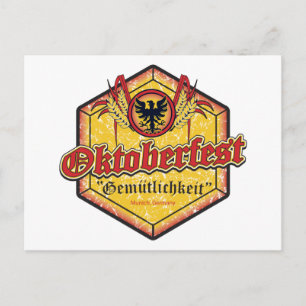 Oktoberfest - Pentagon Design Postcard