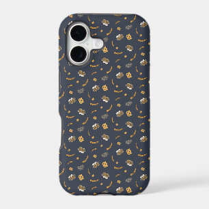 Oktoberfest Pretzel Beer Festival Pattern Blue