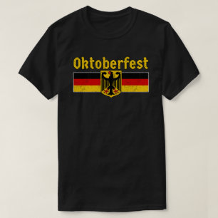 Oktoberfest Retro Germany Flag  T-Shirt