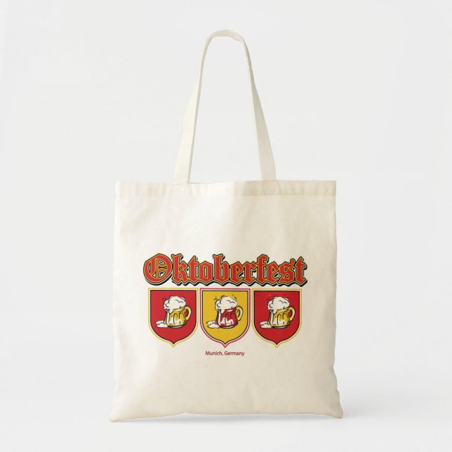 Oktoberfest-Shield---Beers Tote Bag (Front)