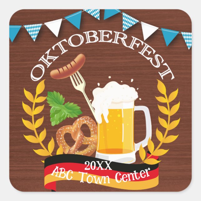 Oktoberfest Square Sticker (Front)
