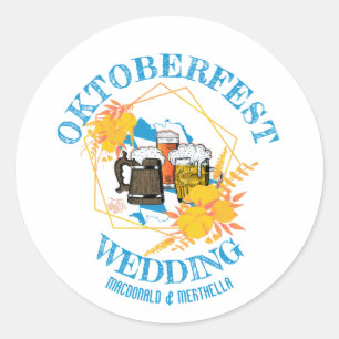 OKTOBERFEST Wedding Classic Round Sticker