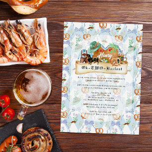 OkTWOberfest   Bavarian Octoberfest 2nd Birthday Invitation
