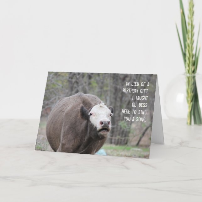 Ol' Bess Birthday Card (Front)