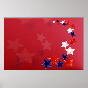 Ol' Glory Stars Poster