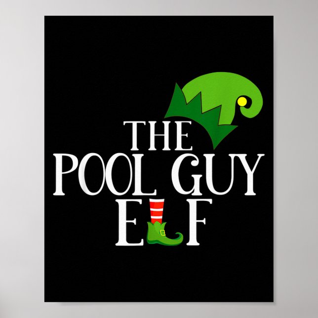 Ol Guy Elf Matching Family Group Christmas Party P Poster (Front)
