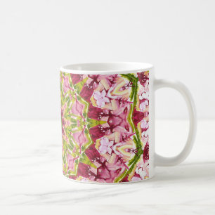 Ola Boo's Pink & Green Kaleidescope Coffee Mug